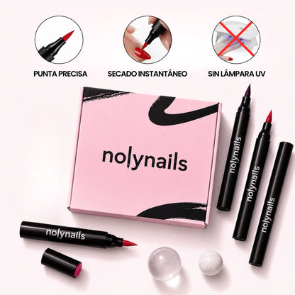 5 esmaltes em caneta sem lâmpada UV | Nolynails™
